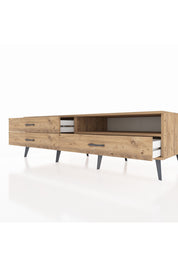 Kronos TV Ünitesi Tek Raflı 3 Çekmeceli  176x59x51 Çam-Çam/Çam