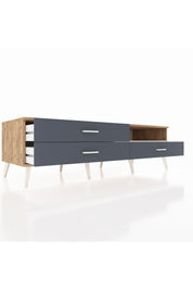 Kronos TV Ünitesi Tek Raflı 3 Çekmeceli  176x59x51 Çam-Aytaşı/Antrasit