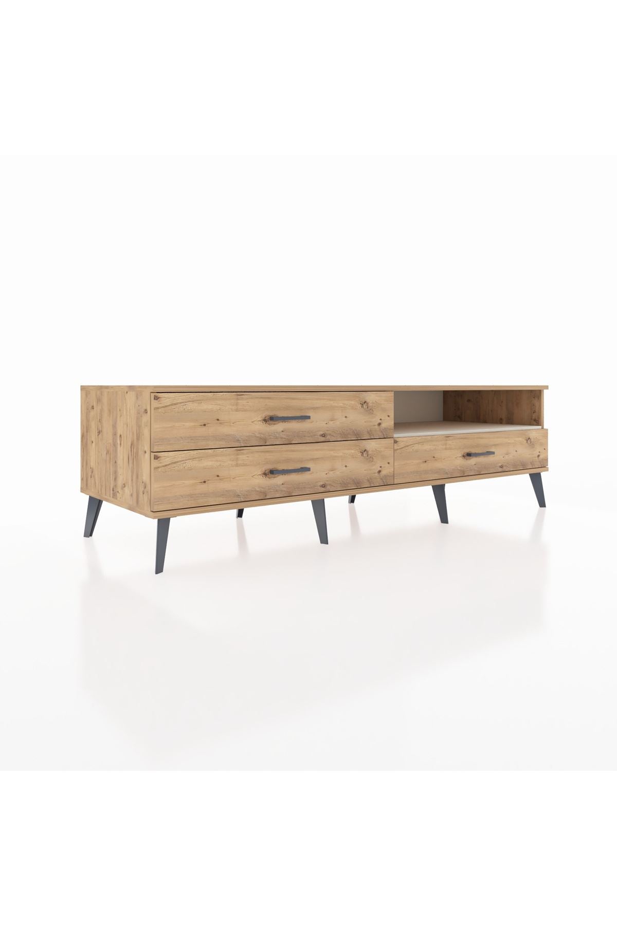 Kronos TV Ünitesi Tek Raflı 3 Çekmeceli  176x59x51 Çam-Aytaşı/Çam