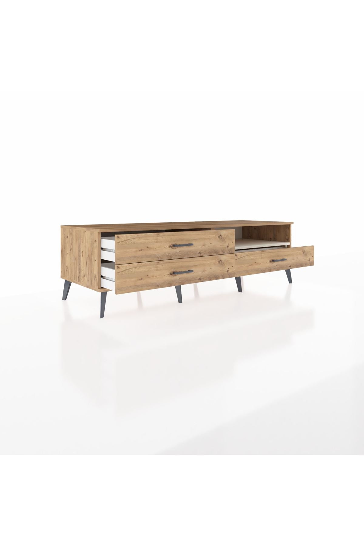 Kronos TV Ünitesi Tek Raflı 3 Çekmeceli  176x59x51 Çam-Aytaşı/Çam