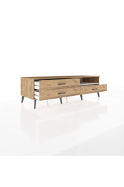 Kronos TV Ünitesi Tek Raflı 3 Çekmeceli  176x59x51 Çam-Aytaşı/Çam