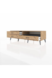 Kronos TV Ünitesi Tek Raflı 3 Çekmeceli  176x59x51 Çam-Antrasit/Çam