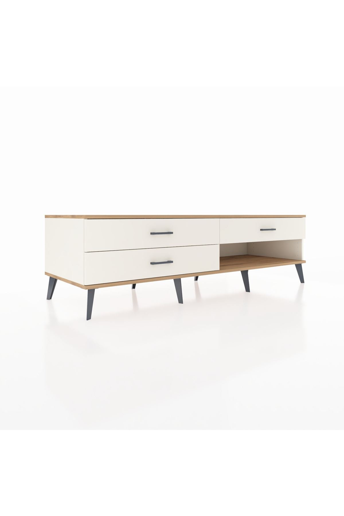 Kronos TV Ünitesi 3 Çekmeceli  176x59x51 Aytaşı-Çam/Aytaşı