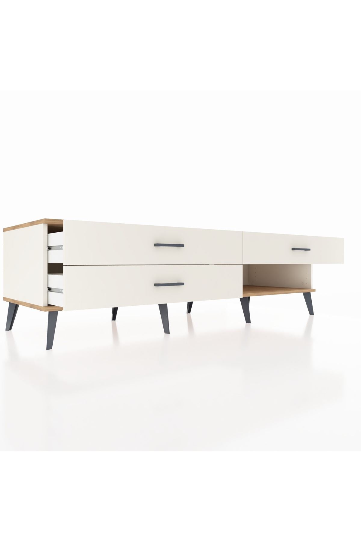 Kronos TV Ünitesi 3 Çekmeceli  176x59x51 Aytaşı-Çam/Aytaşı