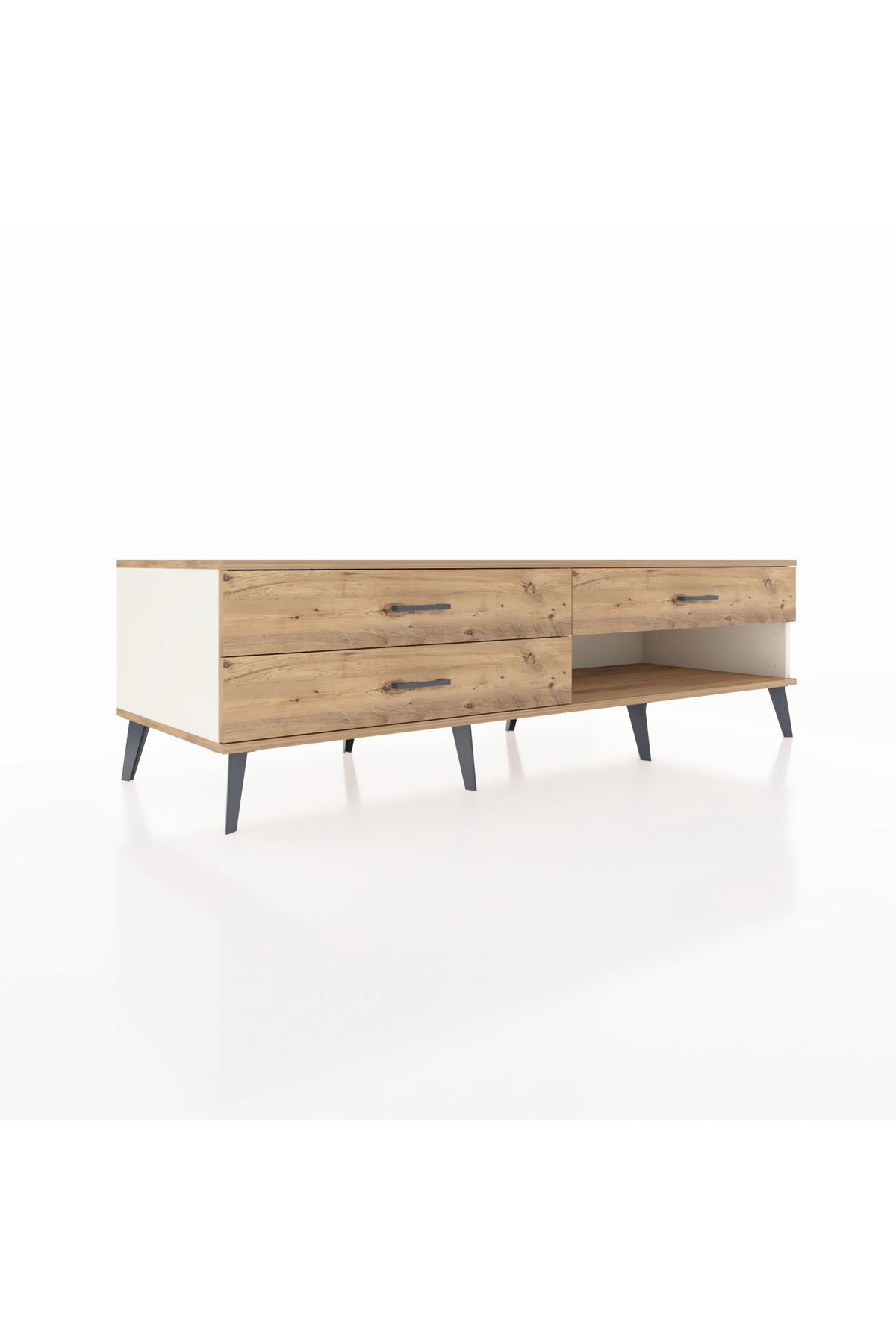 Kronos TV Ünitesi 3 Çekmeceli  176x59x51 Aytaşı-Çam/Çam