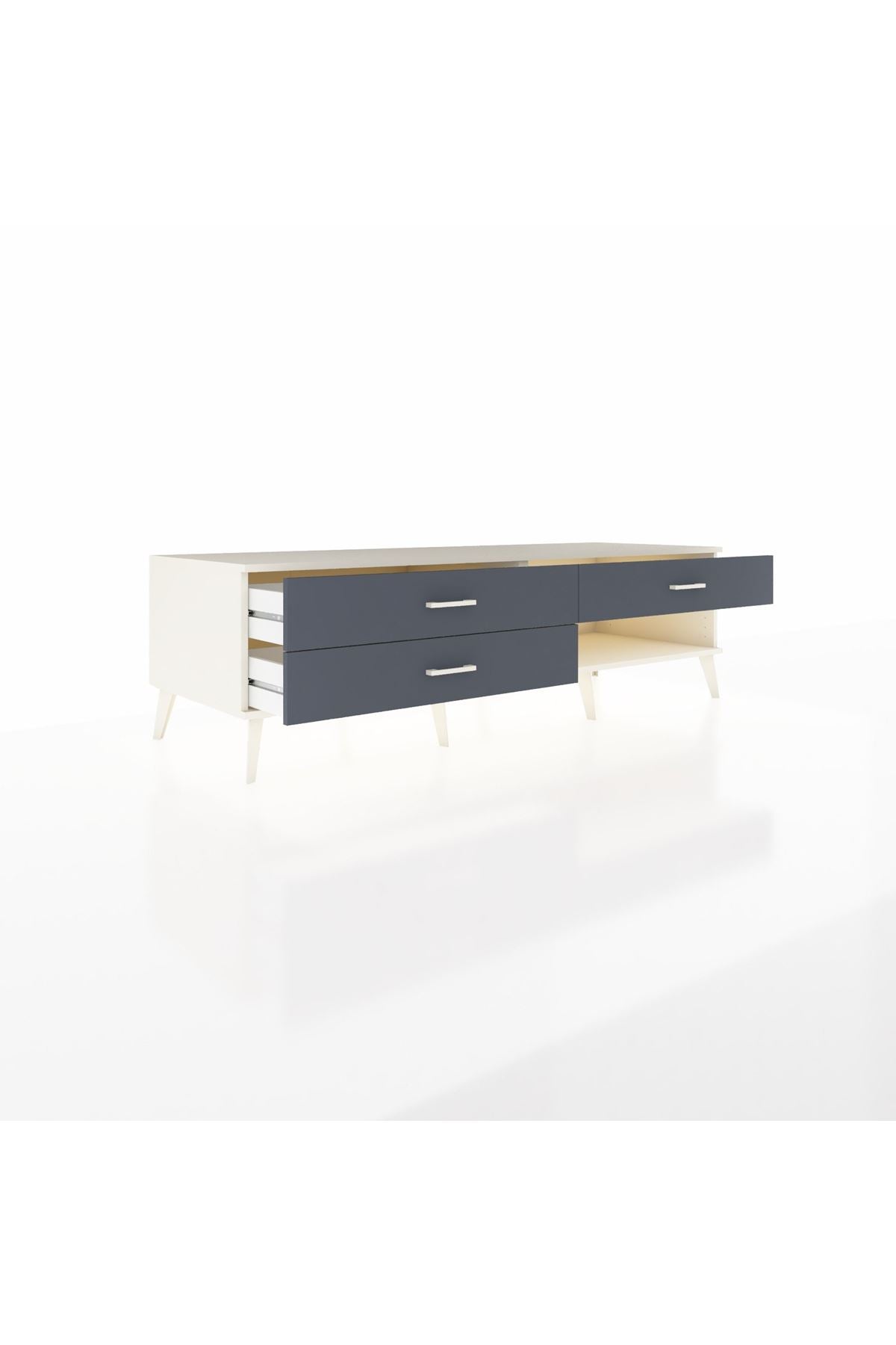 Kronos TV Ünitesi 3 Çekmeceli  176x59x51 Aytaşı-Aytaşı/Antrasit