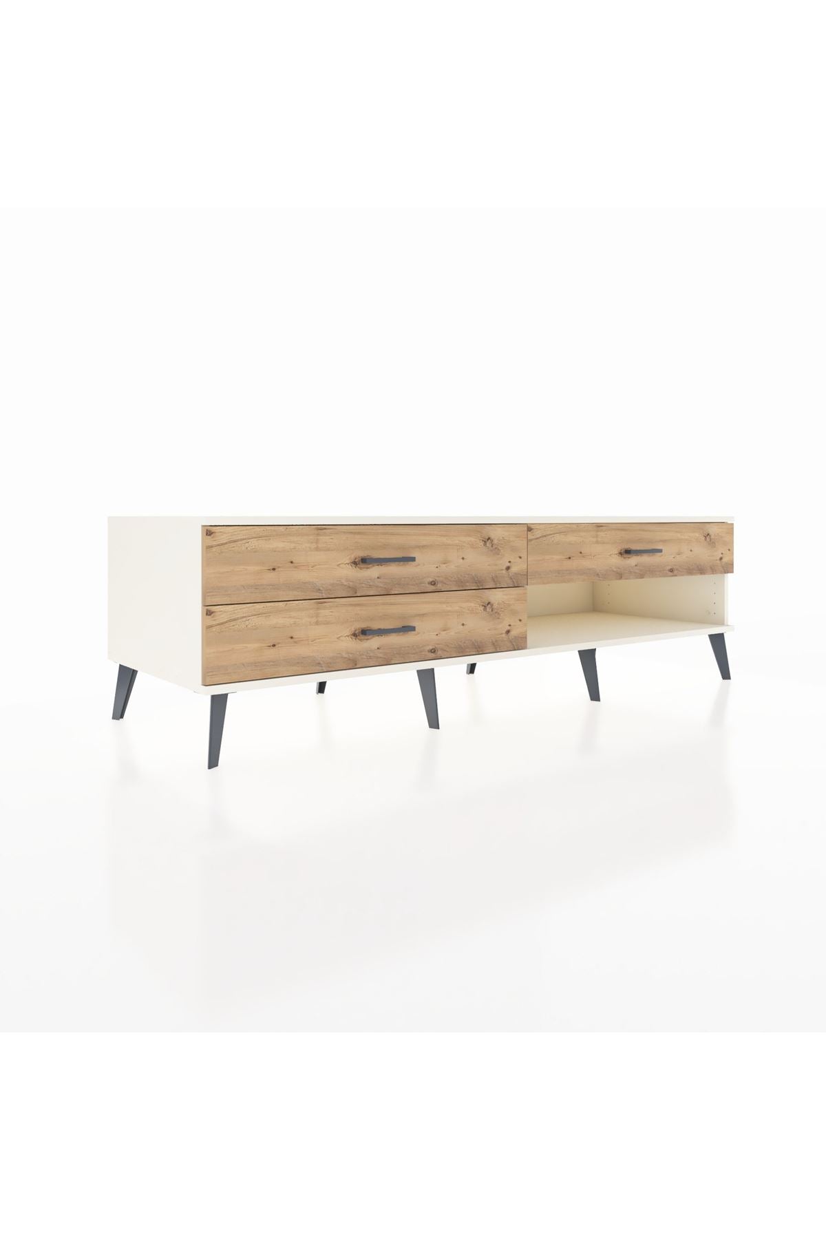 Kronos TV Ünitesi 3 Çekmeceli  176x59x51 Aytaşı-Aytaşı/Çam