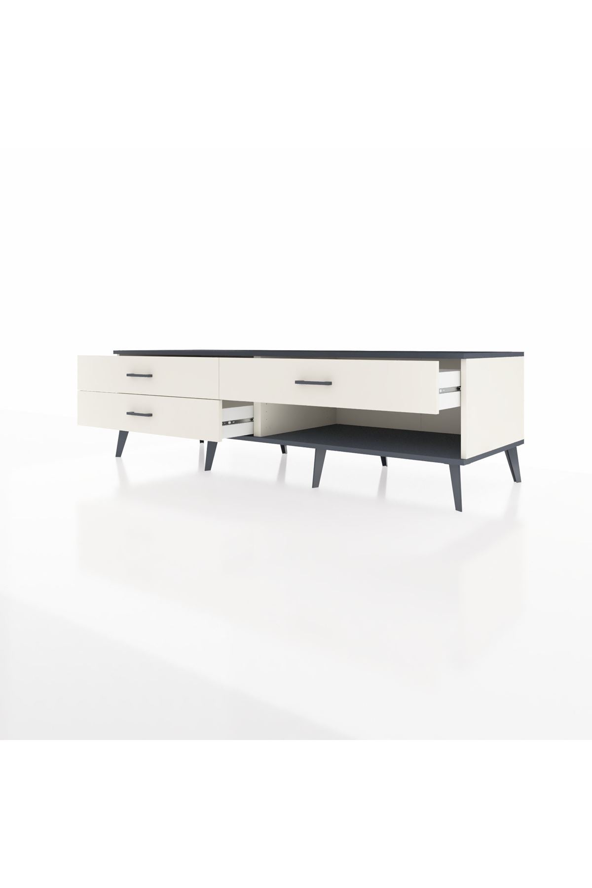 Kronos TV Ünitesi 3 Çekmeceli  176x59x51 Aytaşı-Antrasit/Aytaşı