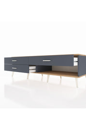 Kronos TV Ünitesi 3 Çekmeceli  176x59x51 Antrasit-Çam/Antrasit