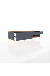 Kronos TV Ünitesi 3 Çekmeceli  176x59x51 Antrasit-Çam/Antrasit