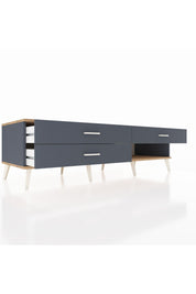 Kronos TV Ünitesi 3 Çekmeceli  176x59x51 Antrasit-Çam/Antrasit