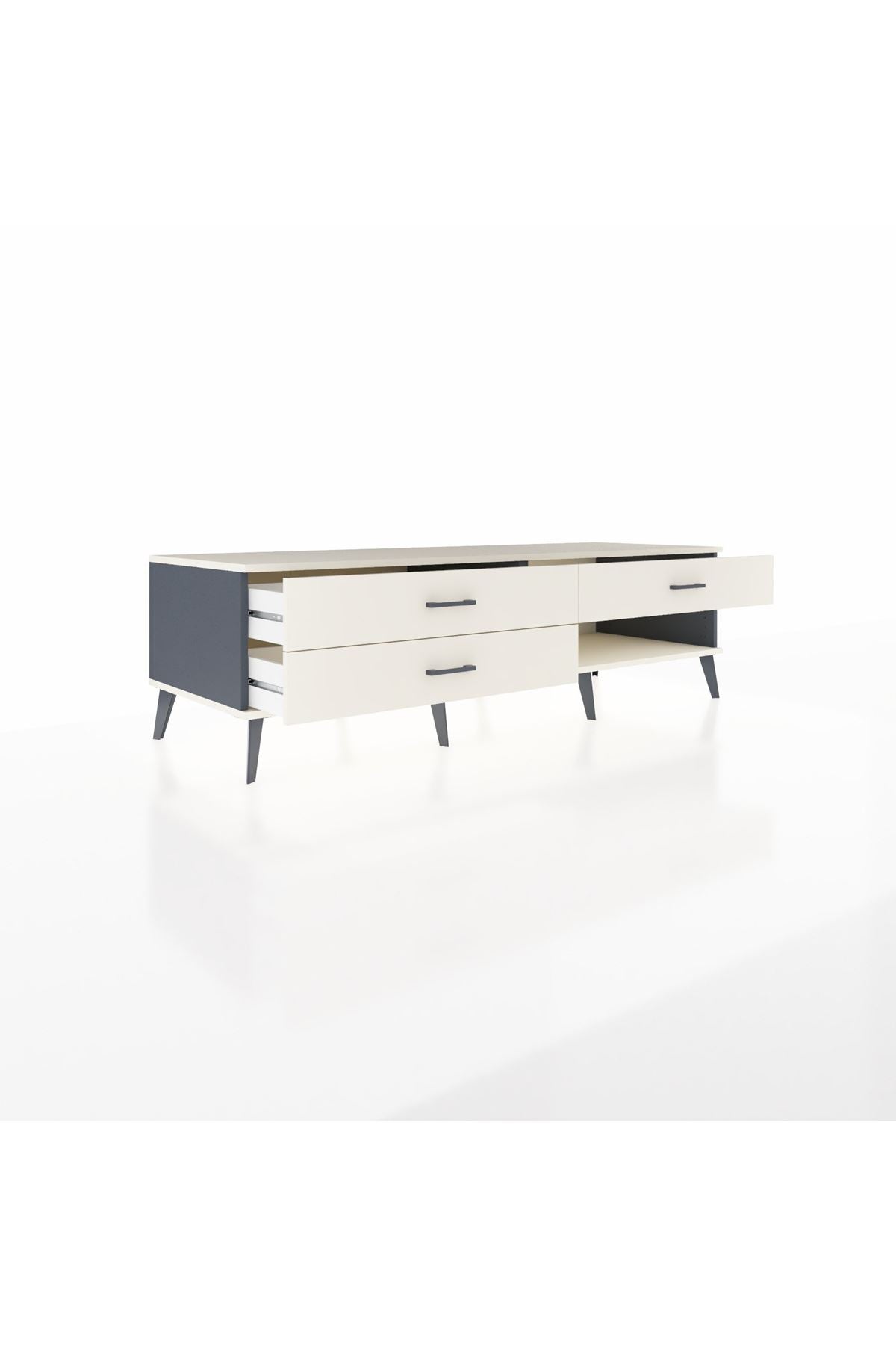 Kronos TV Ünitesi 3 Çekmeceli  176x59x51 Antrasit-Aytaşı/Aytaşı