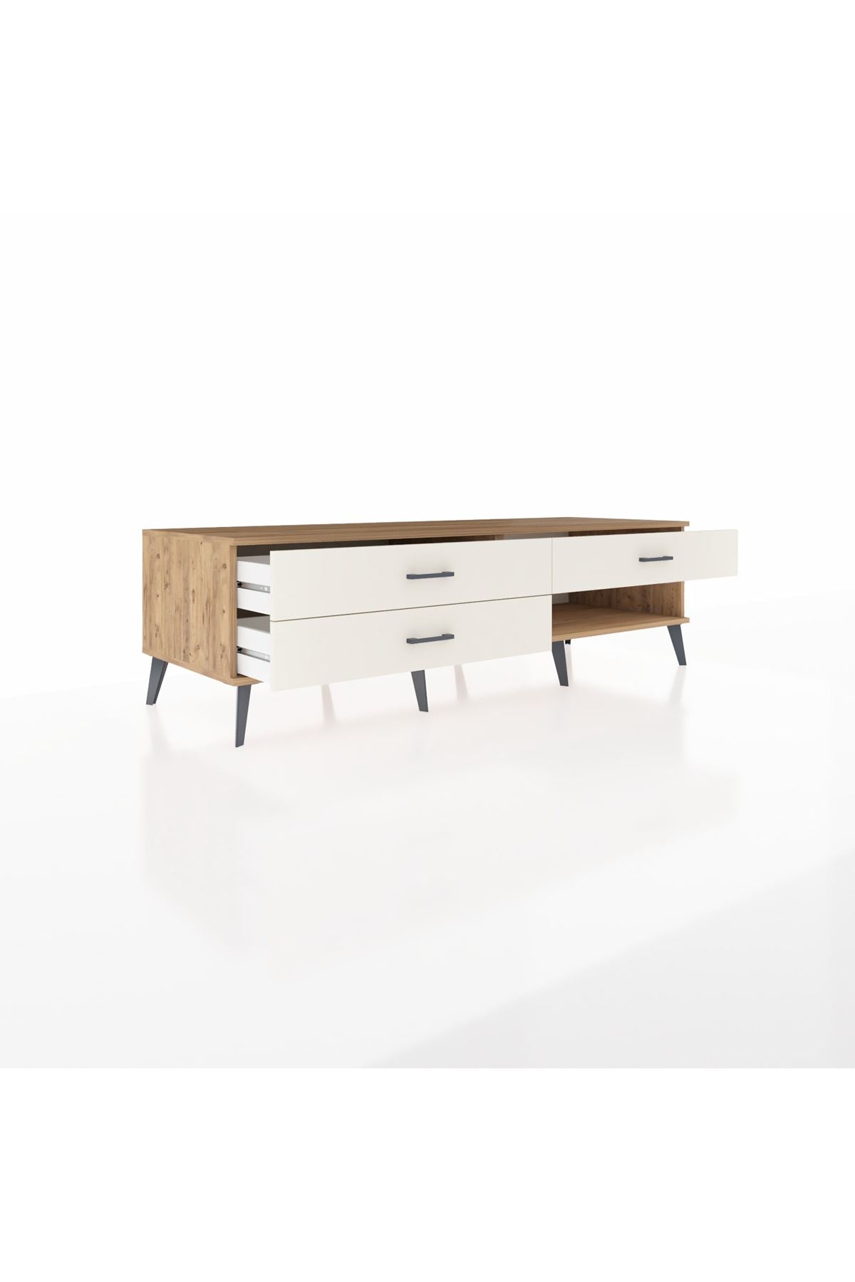 Kronos TV Ünitesi 3 Çekmeceli  176x59x51 Çam-Çam/Aytaşı