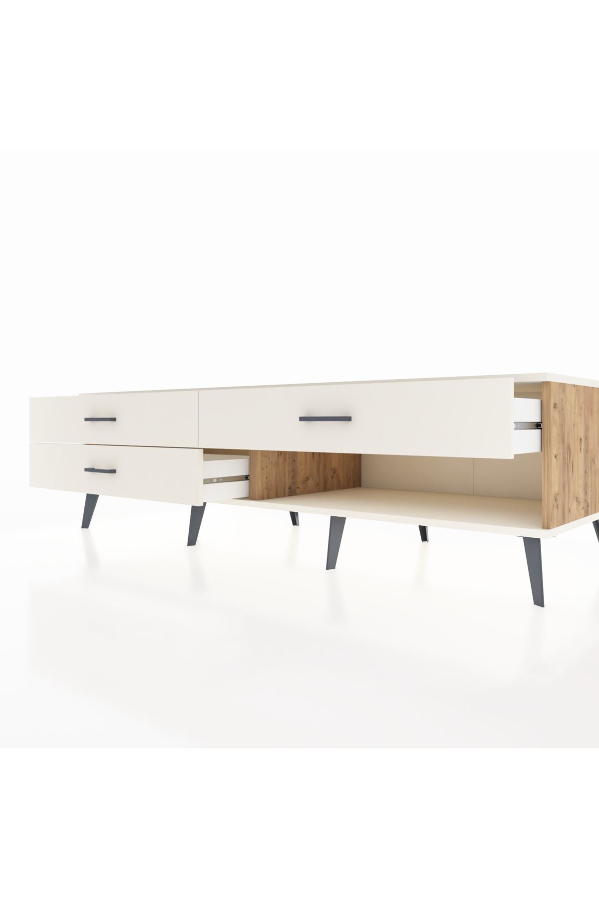 Kronos TV Ünitesi 3 Çekmeceli  176x59x51 Çam-Aytaşı/Aytaşı