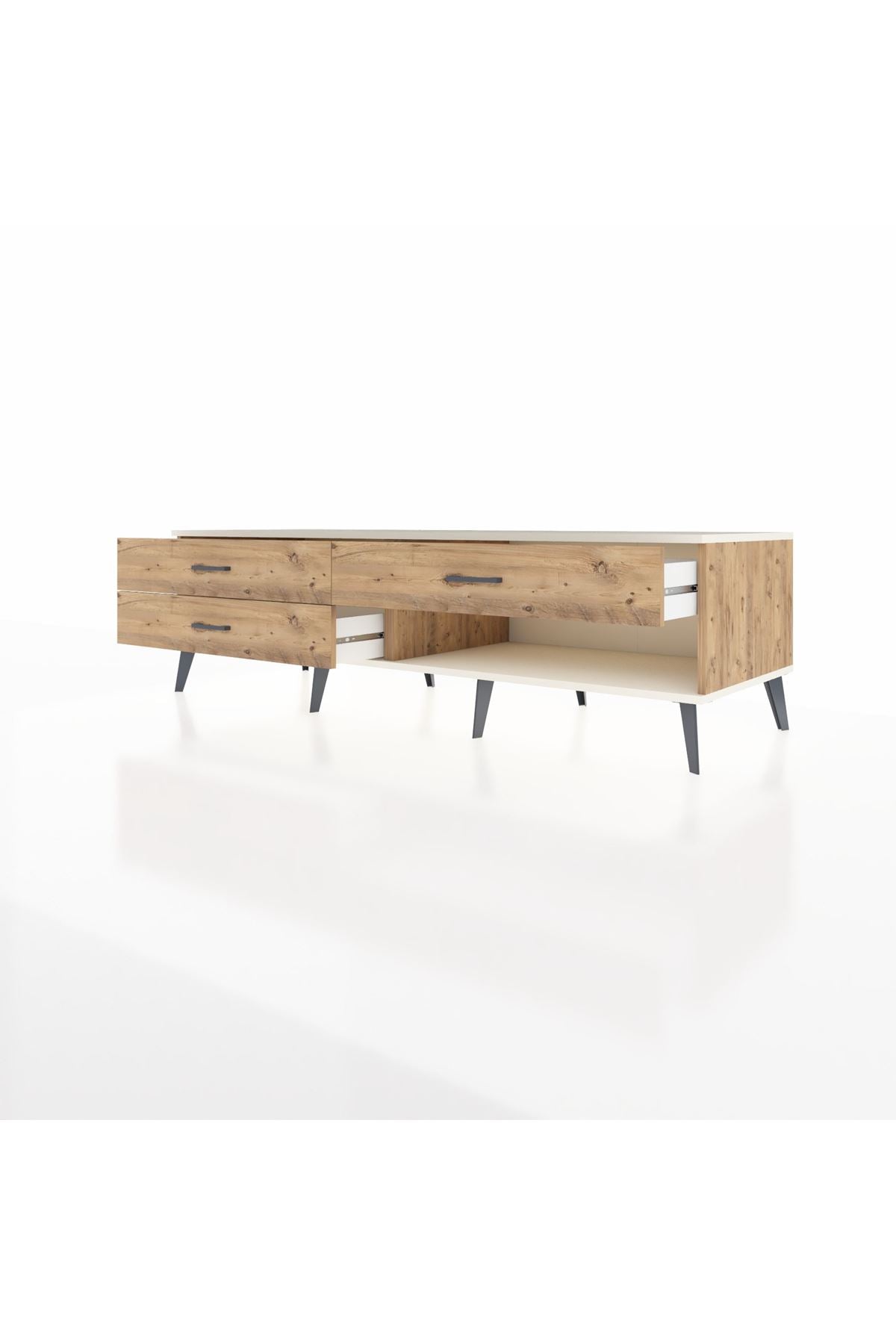 Kronos TV Ünitesi 3 Çekmeceli  176x59x51 Çam-Aytaşı/Çam