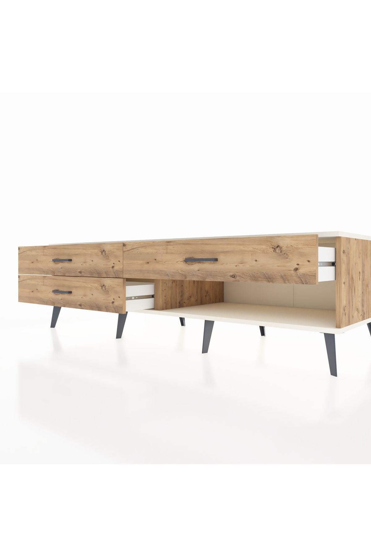 Kronos TV Ünitesi 3 Çekmeceli  176x59x51 Çam-Aytaşı/Çam