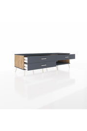 Kronos TV Ünitesi 3 Çekmeceli  176x59x51 Çam-Antrasit/Antrasit