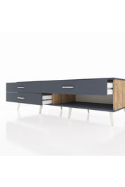 Kronos TV Ünitesi 3 Çekmeceli  176x59x51 Çam-Antrasit/Antrasit