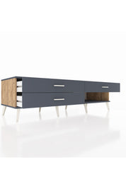 Kronos TV Ünitesi 3 Çekmeceli  176x59x51 Çam-Antrasit/Antrasit