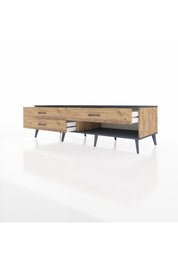 Kronos TV Ünitesi 3 Çekmeceli  176x59x51 Çam-Antrasit/Çam