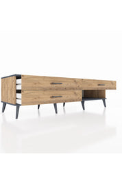 Kronos TV Ünitesi 3 Çekmeceli  176x59x51 Çam-Antrasit/Çam