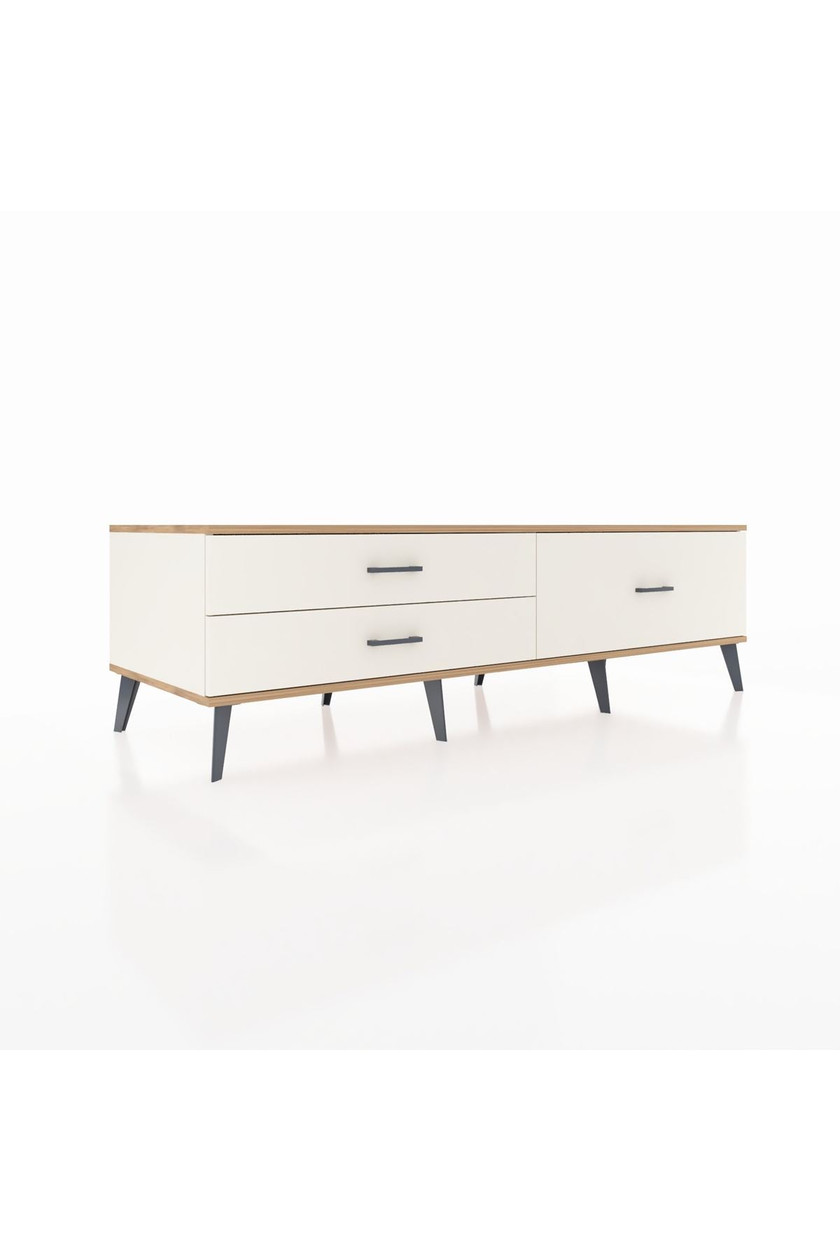 Kronos TV Ünitesi 3 Çekmeceli  176x59x51 Aytaşı-Çam/Aytaşı