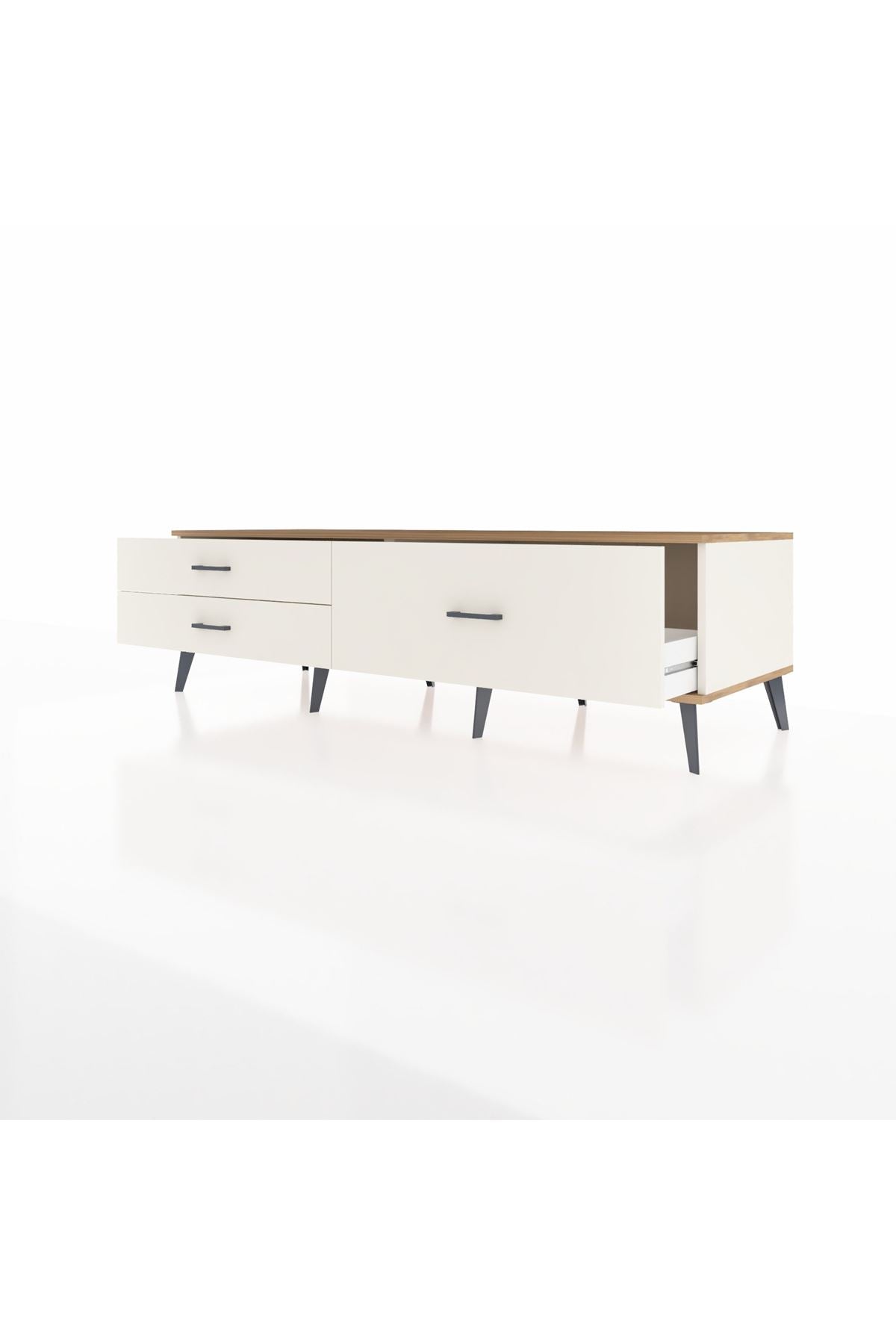 Kronos TV Ünitesi 3 Çekmeceli  176x59x51 Aytaşı-Çam/Aytaşı