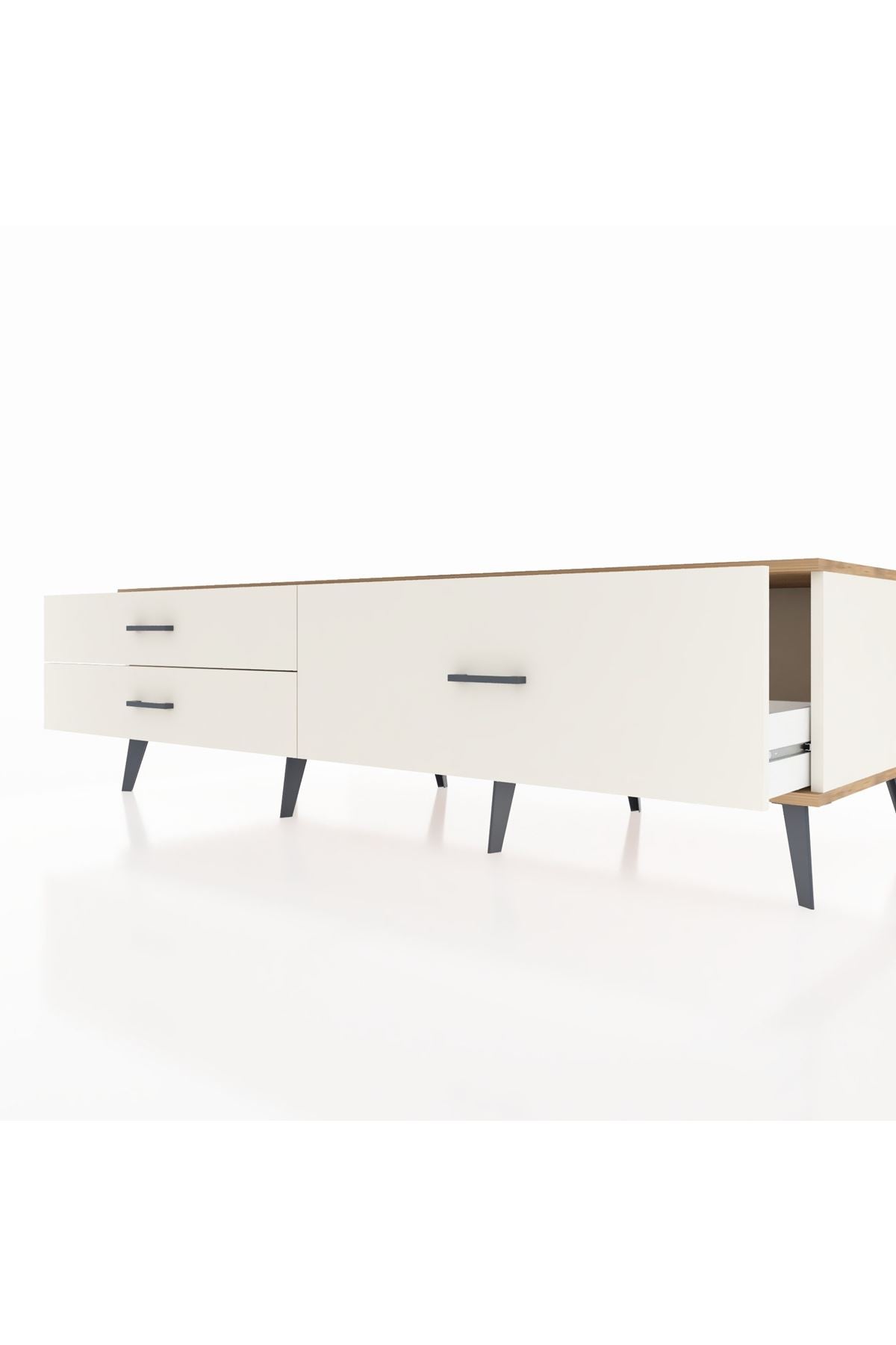 Kronos TV Ünitesi 3 Çekmeceli  176x59x51 Aytaşı-Çam/Aytaşı