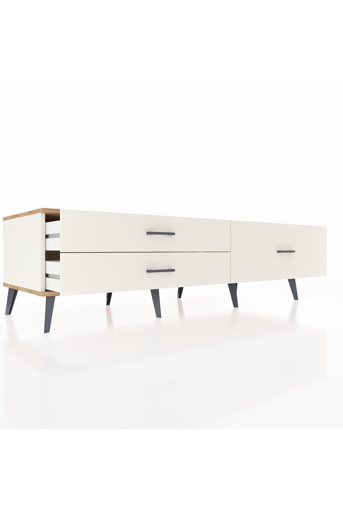 Kronos TV Ünitesi 3 Çekmeceli  176x59x51 Aytaşı-Çam/Aytaşı