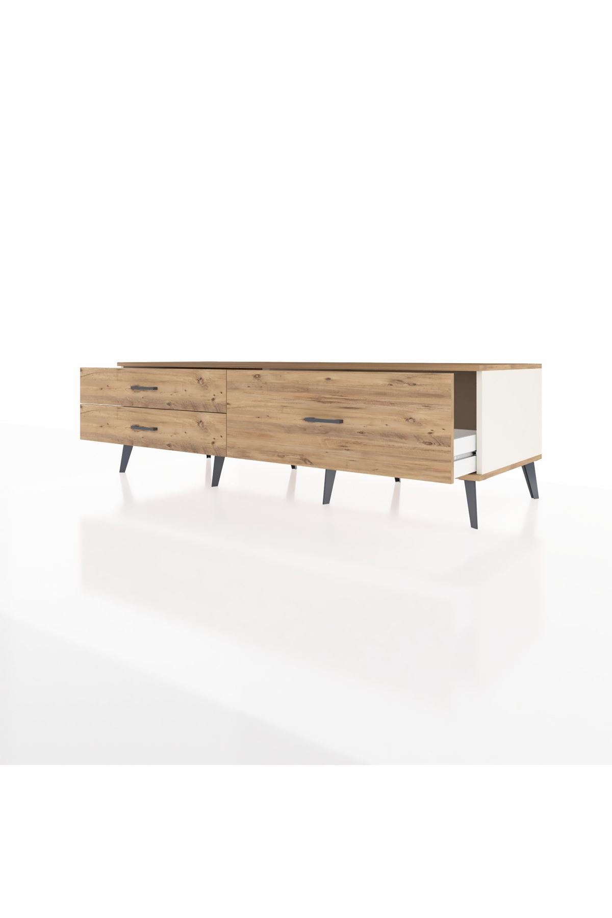 Kronos TV Ünitesi 3 Çekmeceli  176x59x51 Aytaşı-Çam/Çam