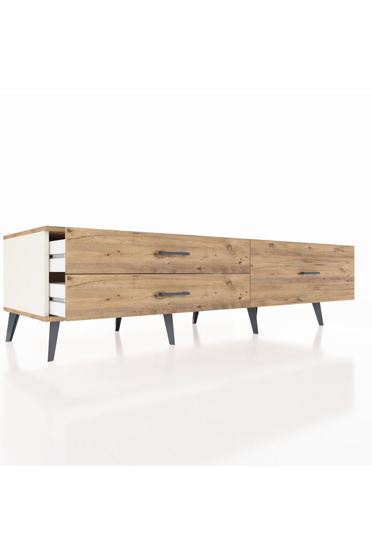 Kronos TV Ünitesi 3 Çekmeceli  176x59x51 Aytaşı-Çam/Çam