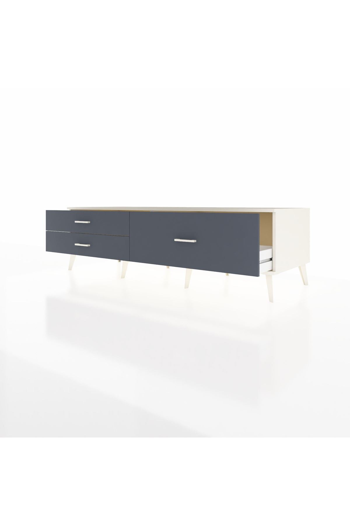 Kronos TV Ünitesi 3 Çekmeceli  176x59x51 Aytaşı-Aytaşı/Antrasit