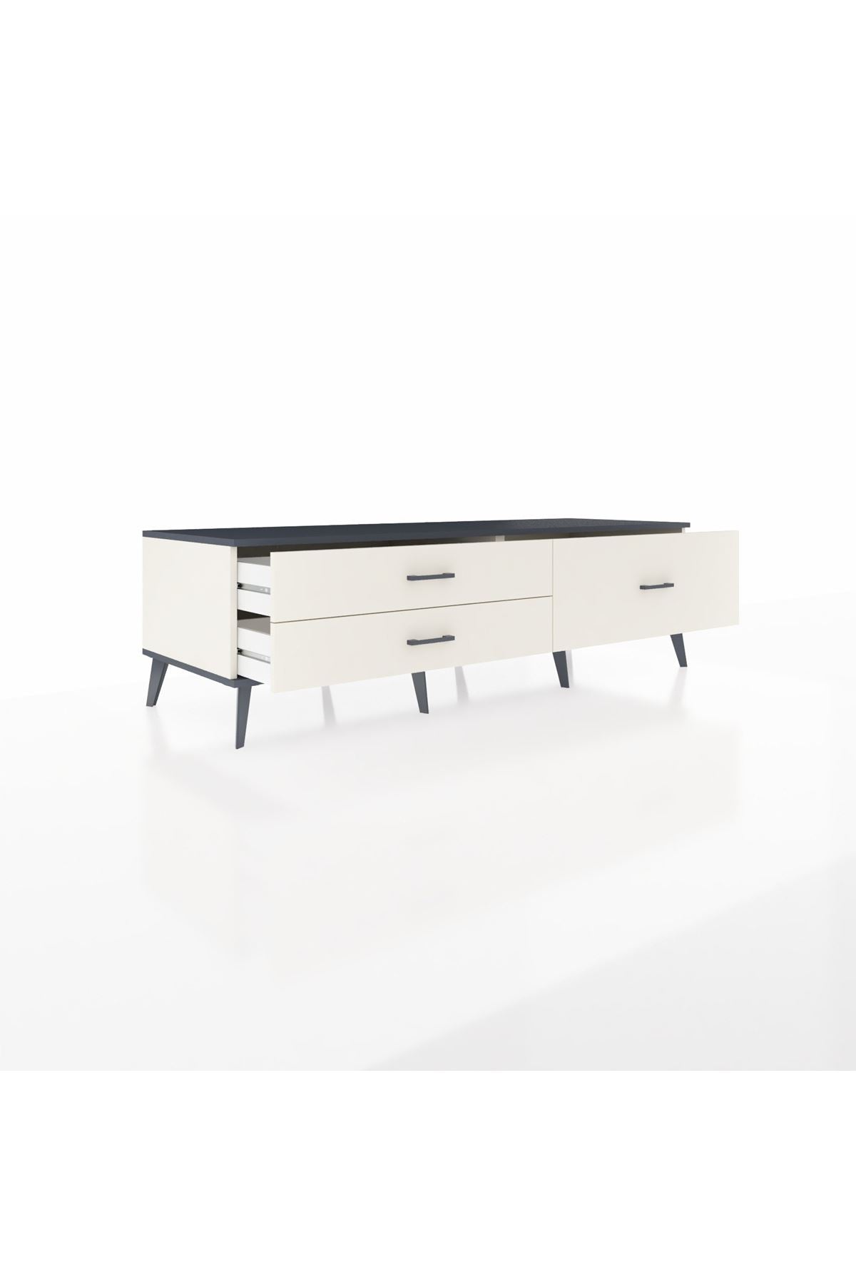 Kronos TV Ünitesi 3 Çekmeceli  176x59x51 Aytaşı-Antrasit/Aytaşı