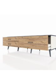 Kronos TV Ünitesi 3 Çekmeceli  176x59x51 Aytaşı-Antrasit/Çam