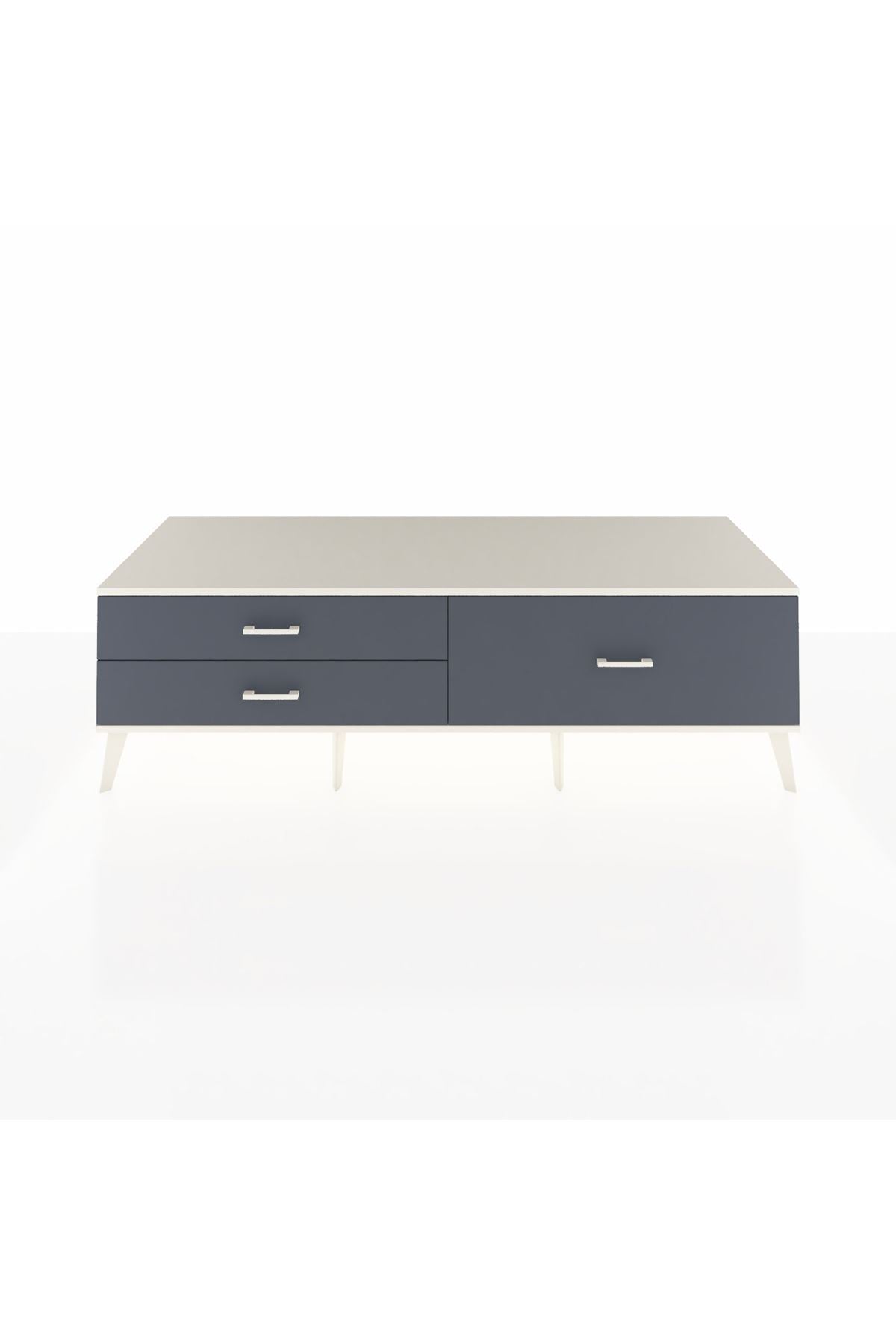 Kronos TV Ünitesi 3 Çekmeceli  176x59x51 Antrasit-Aytaşı/Antrasit