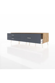 Kronos TV Ünitesi 3 Çekmeceli  176x59x51 Çam-Çam/Antrasit