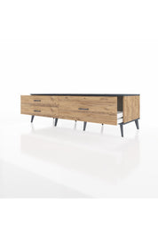 Kronos TV Ünitesi 3 Çekmeceli  176x59x51 Çam-Antrasit/Çam