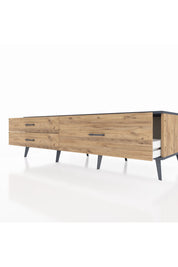 Kronos TV Ünitesi 3 Çekmeceli  176x59x51 Çam-Antrasit/Çam