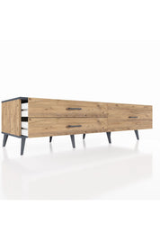 Kronos TV Ünitesi 3 Çekmeceli  176x59x51 Çam-Antrasit/Çam