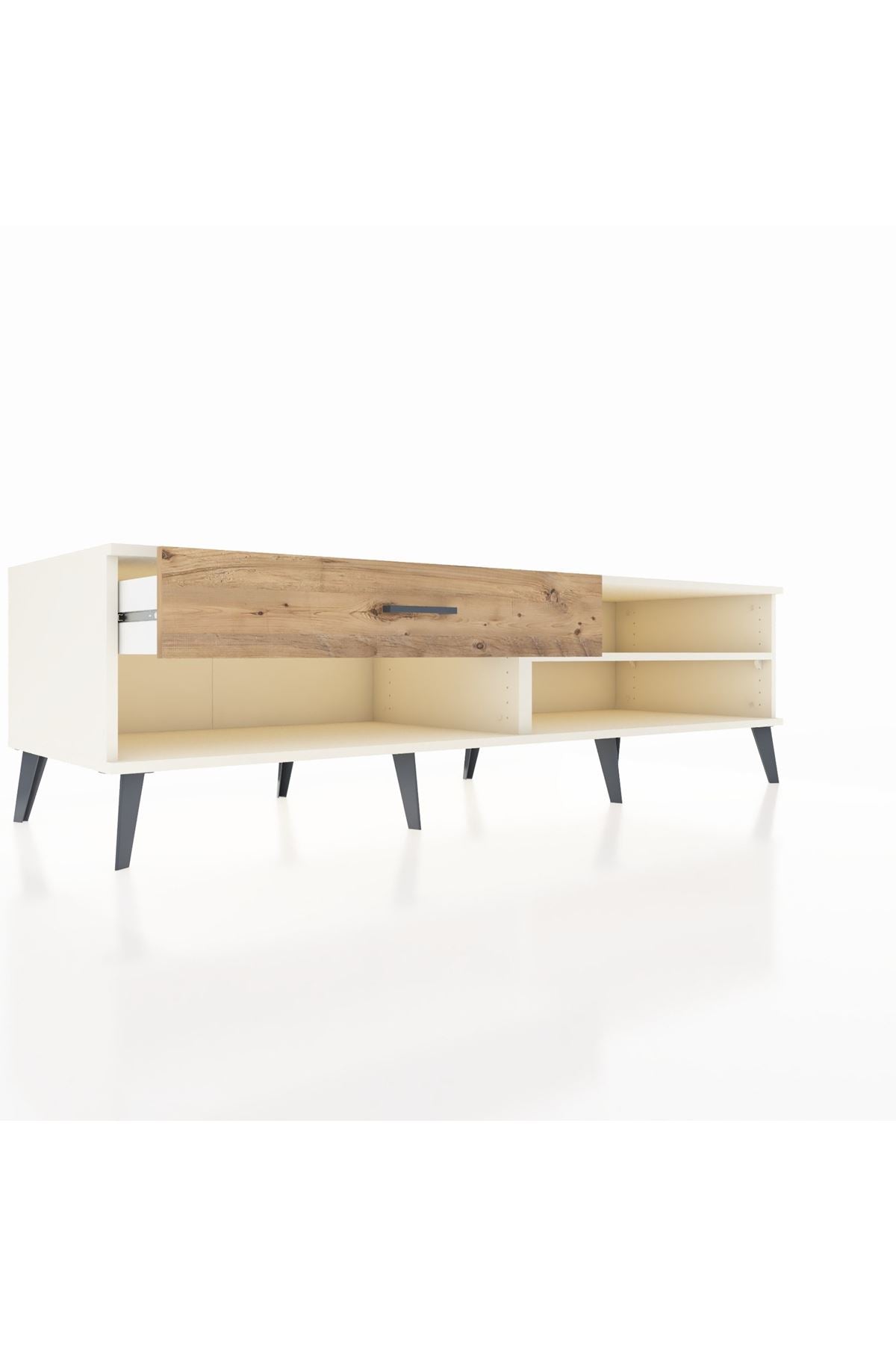 Kronos TV Ünitesi Tek Raflı Tek Çekmeceli  176x59x51 Aytaşı-Aytaşı/Çam