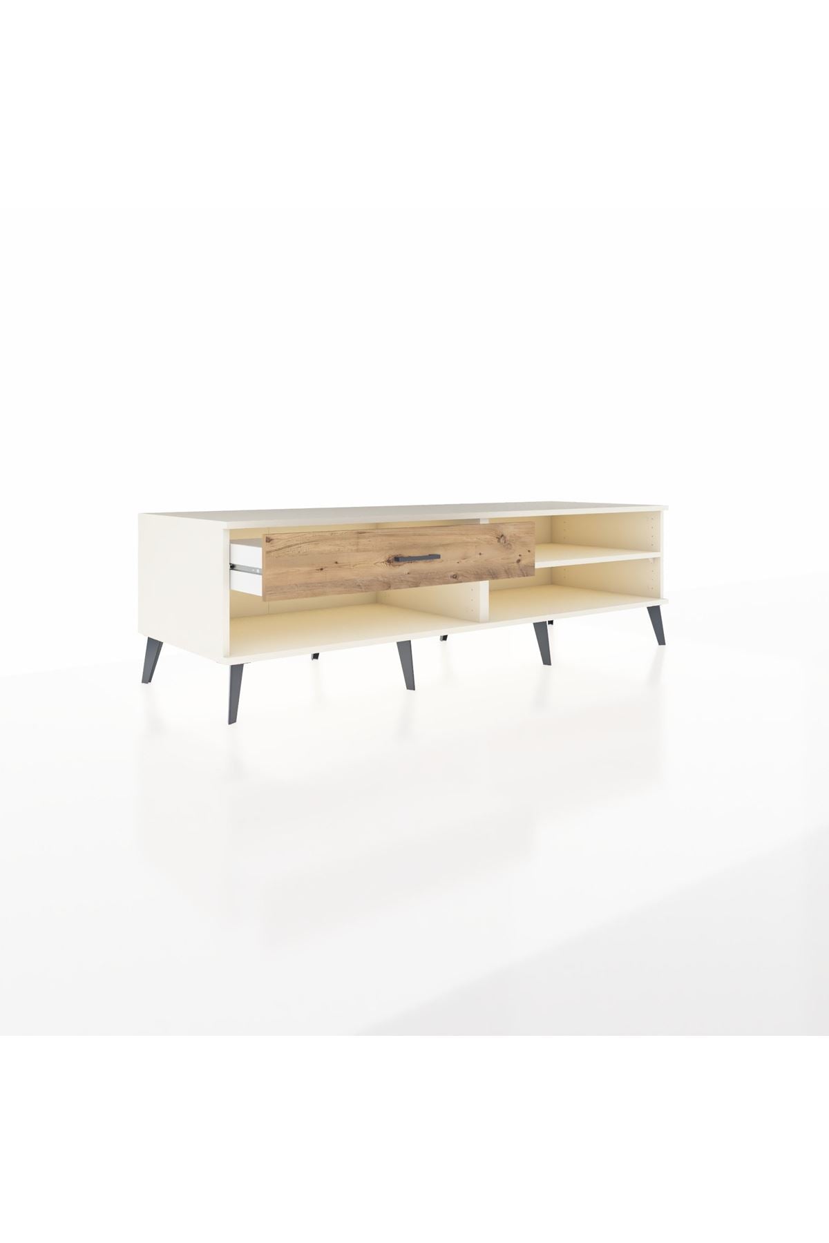 Kronos TV Ünitesi Tek Raflı Tek Çekmeceli  176x59x51 Aytaşı-Aytaşı/Çam