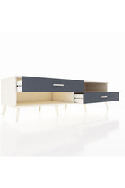 Kronos TV Ünitesi Tek Raflı 2 Çekmeceli  176x59x51 Aytaşı-Çam/Antrasit