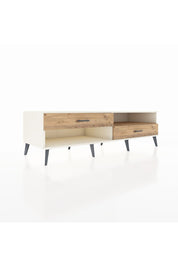 Kronos TV Ünitesi Tek Raflı 2 Çekmeceli  176x59x51 Aytaşı-Çam/Çam