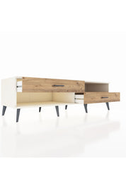 Kronos TV Ünitesi Tek Raflı 2 Çekmeceli  176x59x51 Aytaşı-Çam/Çam
