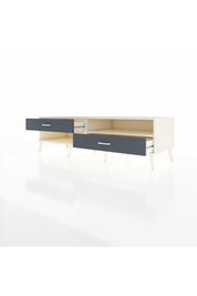 Kronos TV Ünitesi Tek Raflı 2 Çekmeceli  176x59x51 Aytaşı-Aytaşı/Antrasit