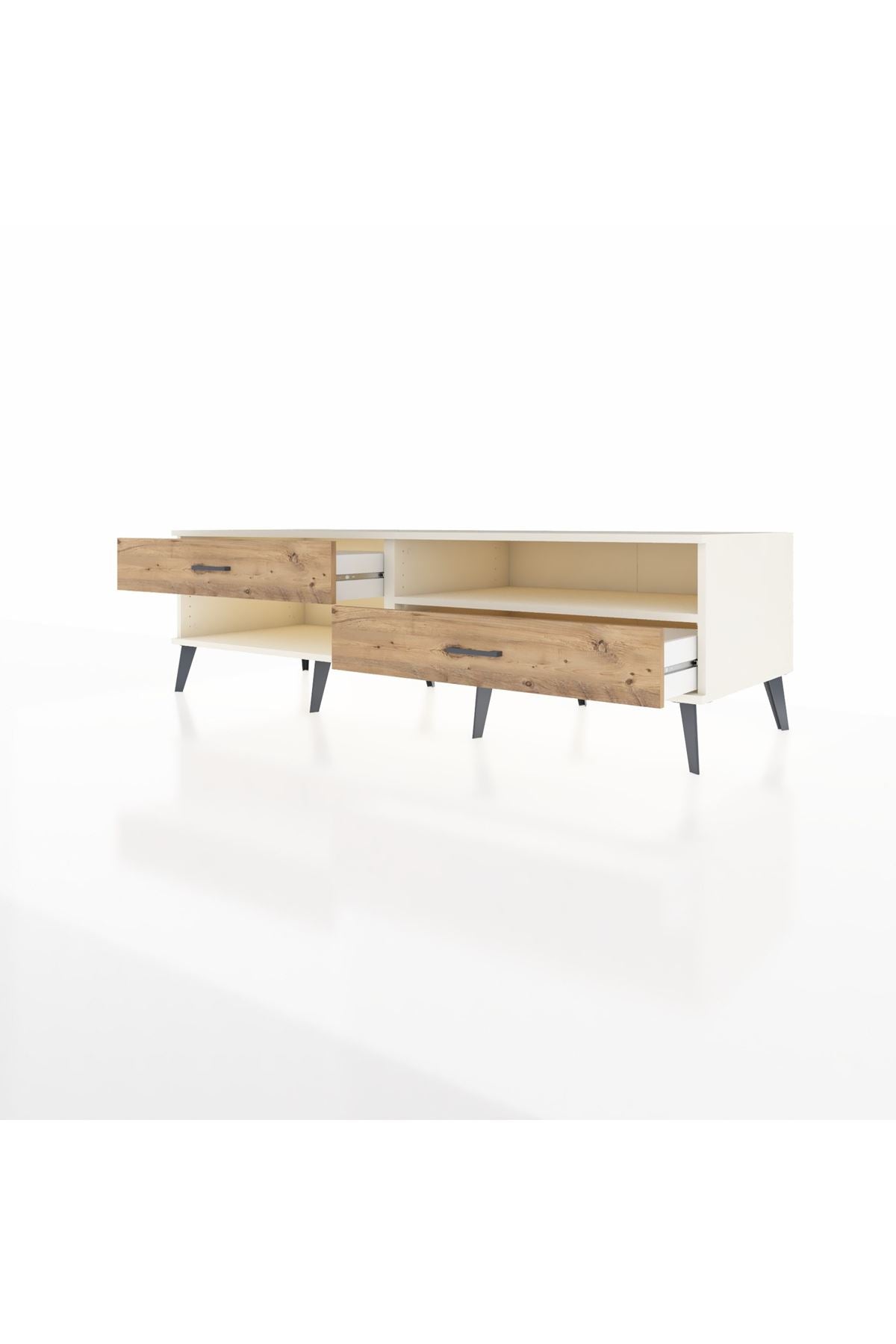 Kronos TV Ünitesi Tek Raflı 2 Çekmeceli  176x59x51 Aytaşı-Aytaşı/Çam