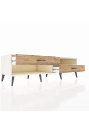 Kronos TV Ünitesi Tek Raflı 2 Çekmeceli  176x59x51 Aytaşı-Aytaşı/Çam