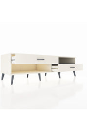 Kronos TV Ünitesi Tek Raflı 2 Çekmeceli  176x59x51 Aytaşı-Antrasit/Aytaşı