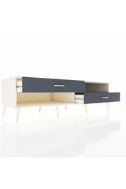 Kronos TV Ünitesi Tek Raflı 2 Çekmeceli  176x59x51 Aytaşı-Antrasit/Antrasit