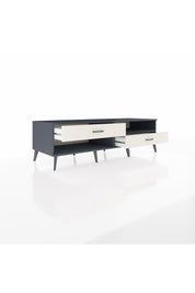 Kronos TV Ünitesi Tek Raflı 2 Çekmeceli  176x59x51 Antrasit-Antrasit/Aytaşı